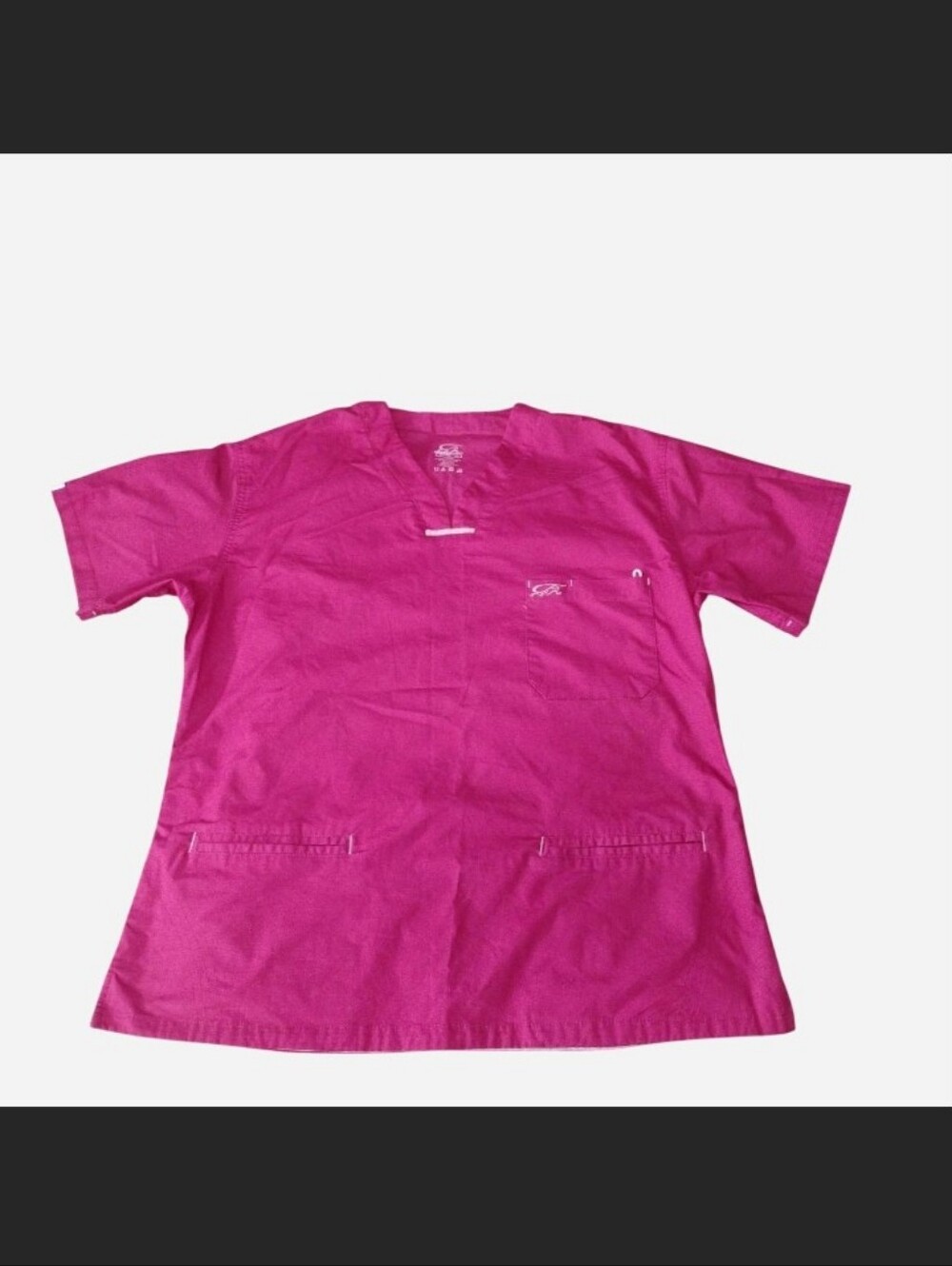Hot Pink Medical Scrub Top | Iguana Med | Size: XL